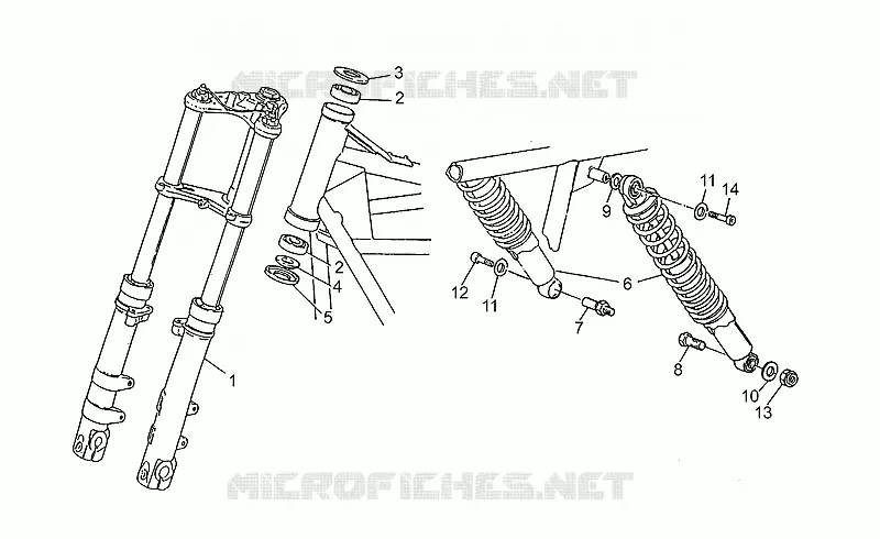 Front/rear shock absorber