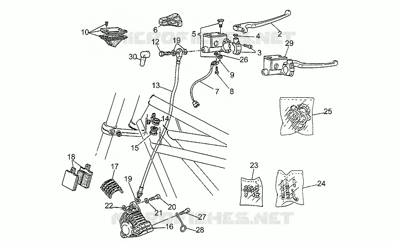 RH Front brake system