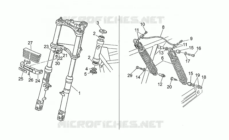 Front/rear shock absorber
