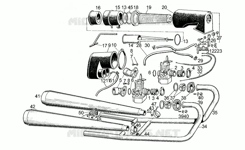Fuel supply-exhaust