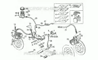 Front LH/rear brake system