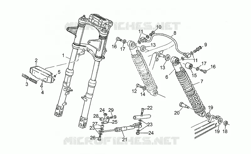 Front/rear shock absorber