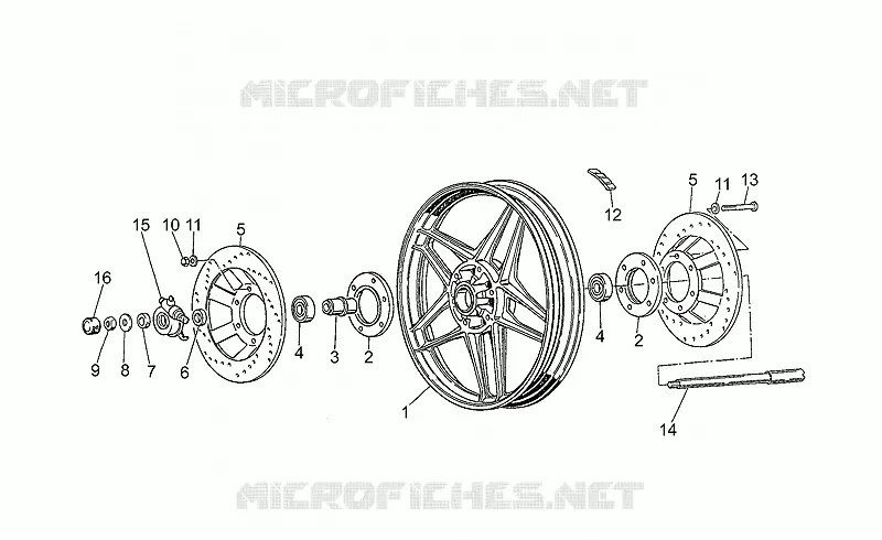 Front wheel, alloy