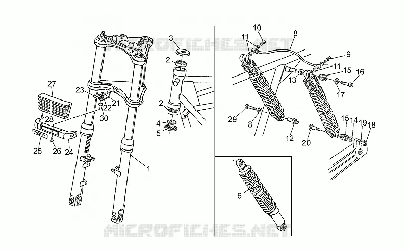 Front/rear shock absorber