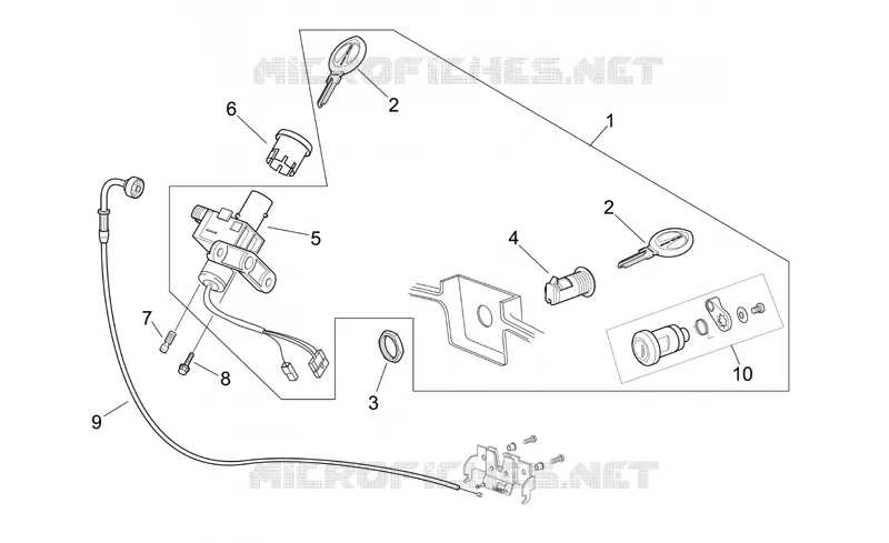 Lock hardware kit