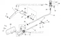 Rear master cylinder
