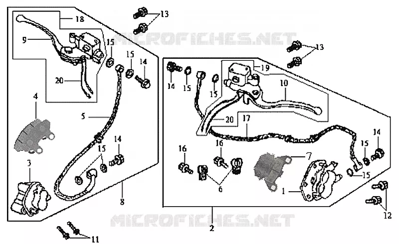 Front/rear brake system