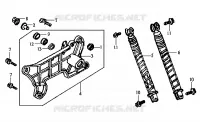 Rear shock absorber cpl.