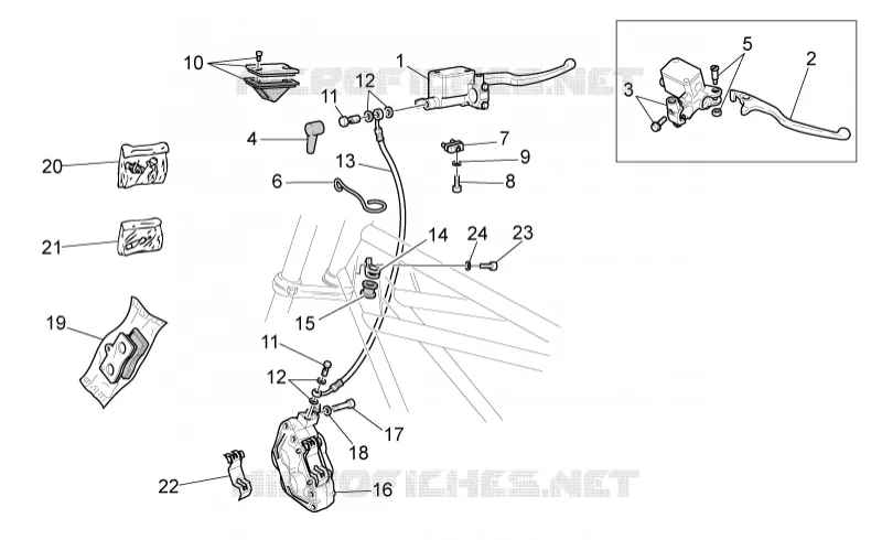 RH Front brake system