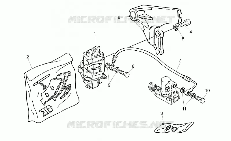 Rear brake caliper
