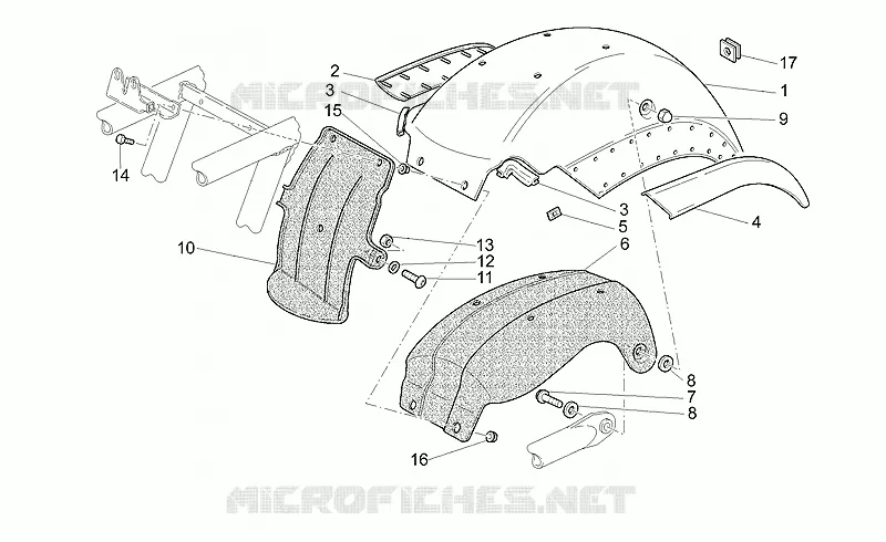 Rear mudguard