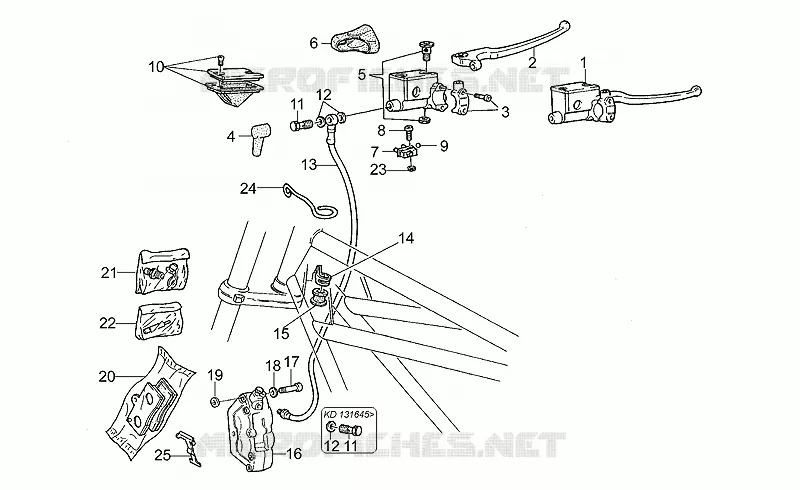 RH Front brake system