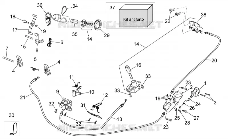 Lock hardware kit