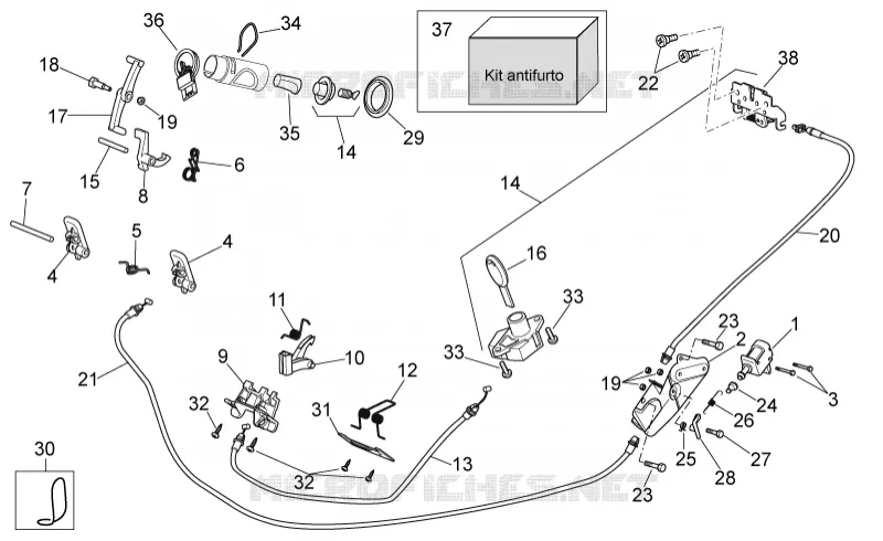Lock hardware kit