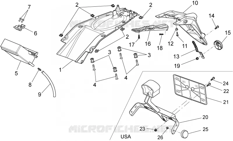 Rear body - Mudguard
