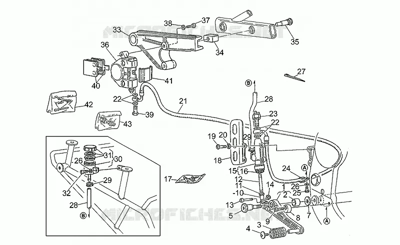 Rear brake system