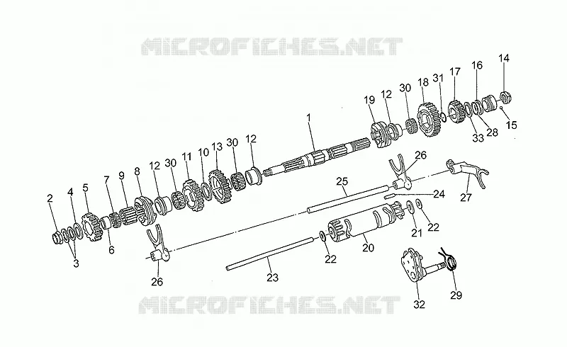 Driven shaft