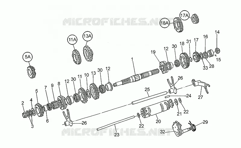 Driven shaft