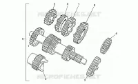 Straight tooth gear variants