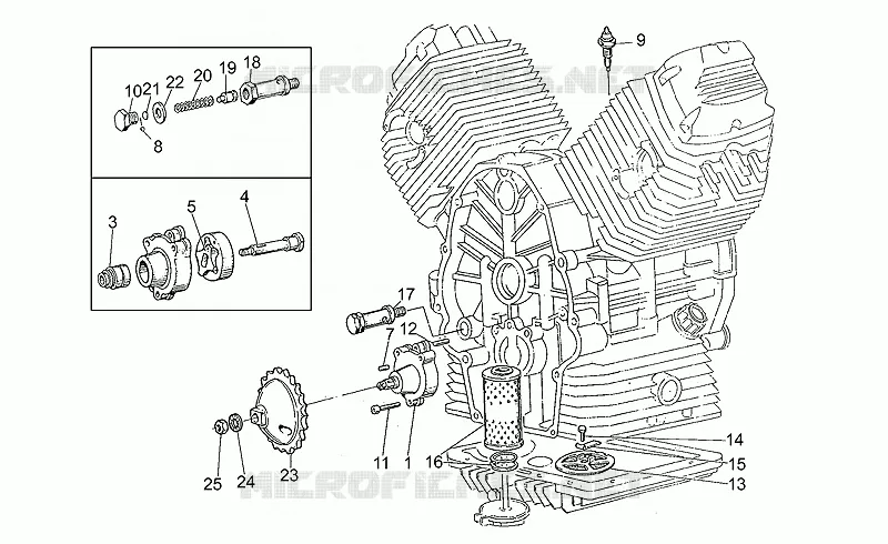 Oil pump-filter