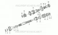 Primary gear shaft 1991-D