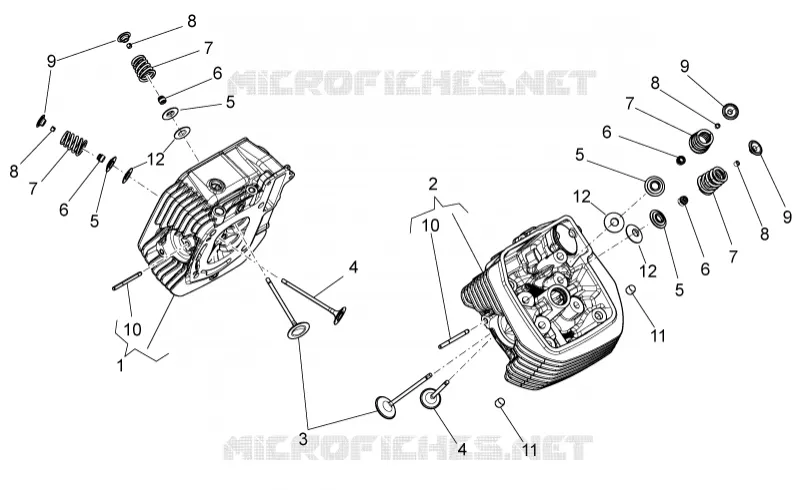 Cylinder head - valves