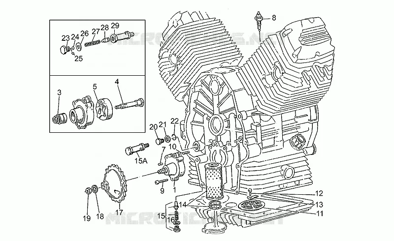 Oil pump-filter
