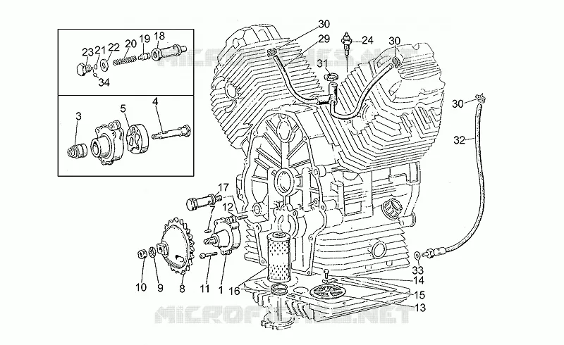Oil pump-filter