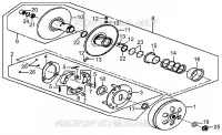 Speed variator w/ clutch