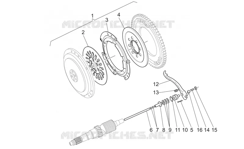 Single-plate clutch 1st series