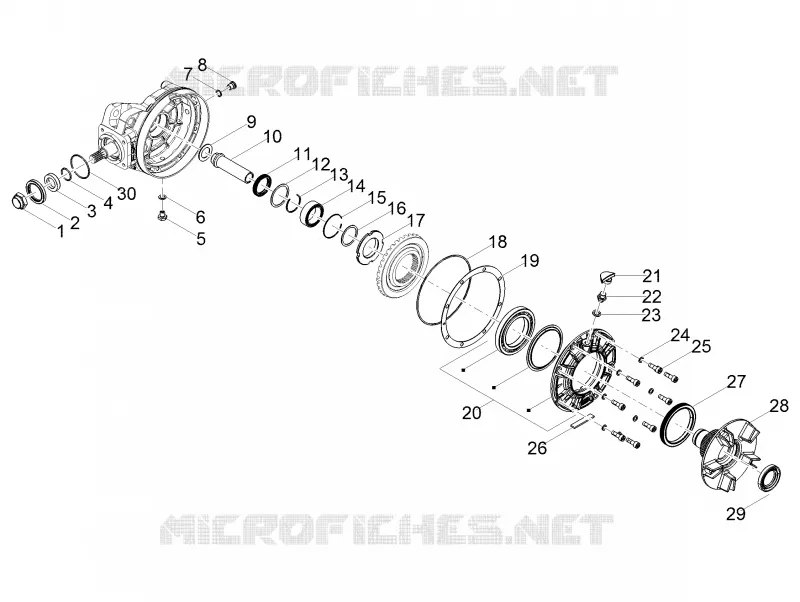 Achter transmissie / Components